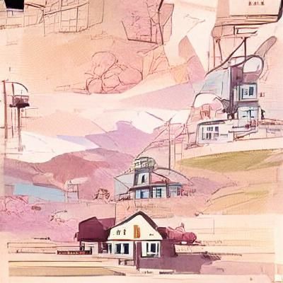 Steven Universe Landscape in Rockwell Style