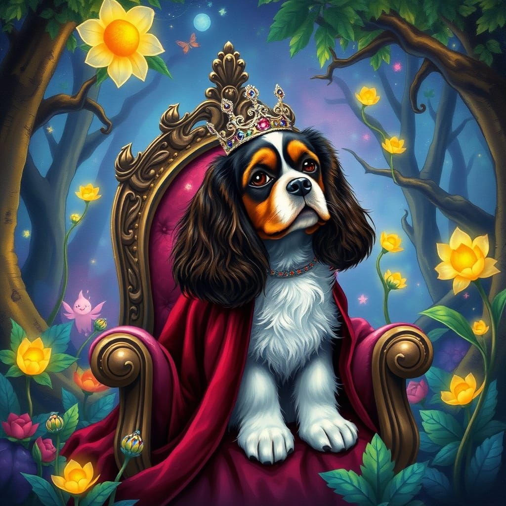 Whimsical Forest King in Regal Splendor