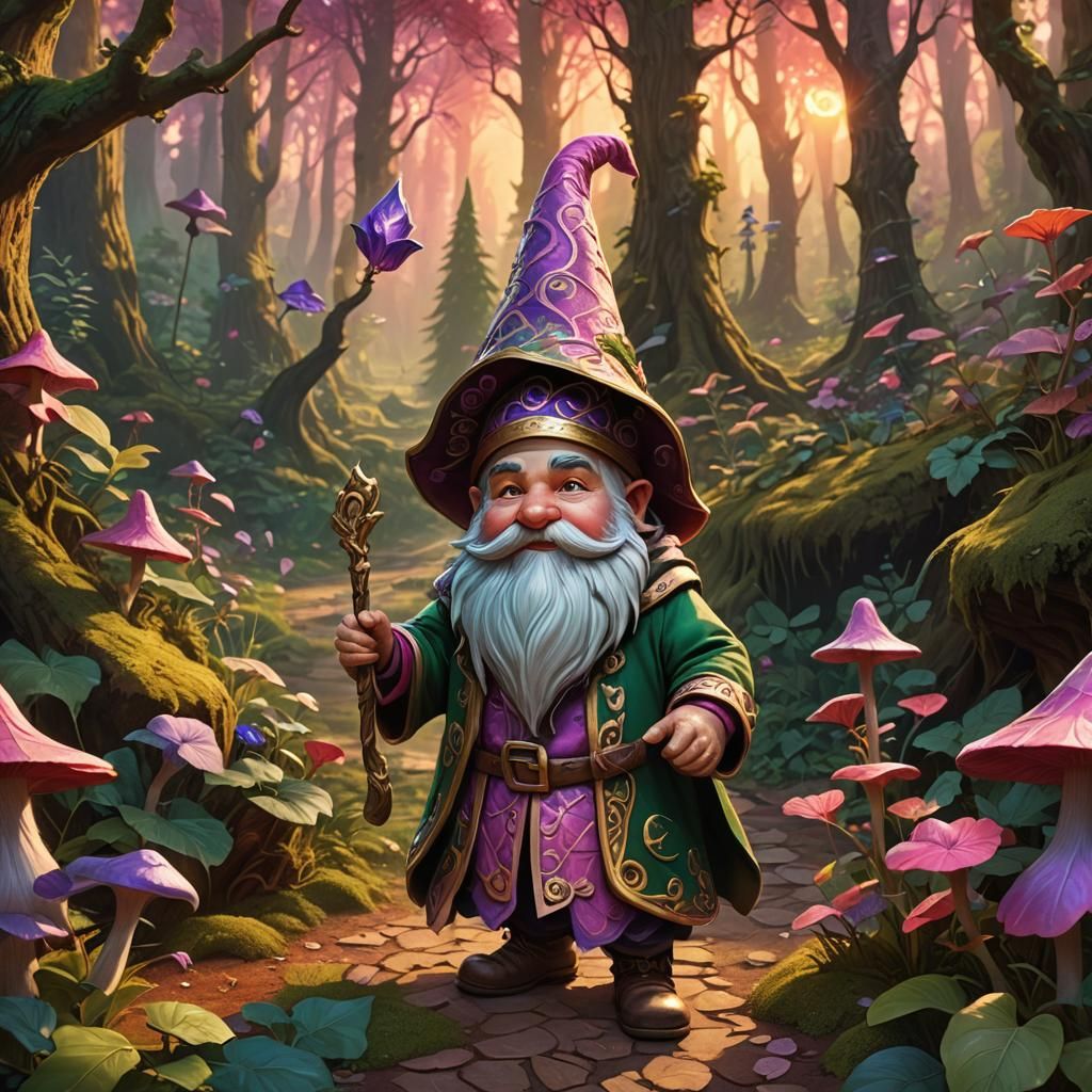 Gnome in Forest Concept Art