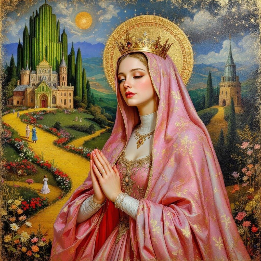 Glinda the Good Witch as Virgin Mary in Greek Orthodox Paint...