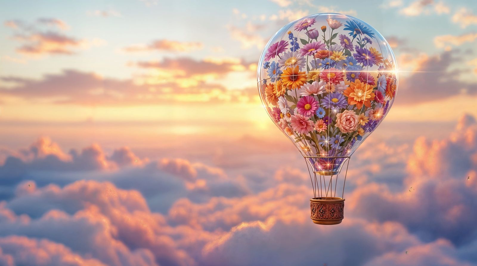 Glass Hot Air Balloon Flight at Sunrise