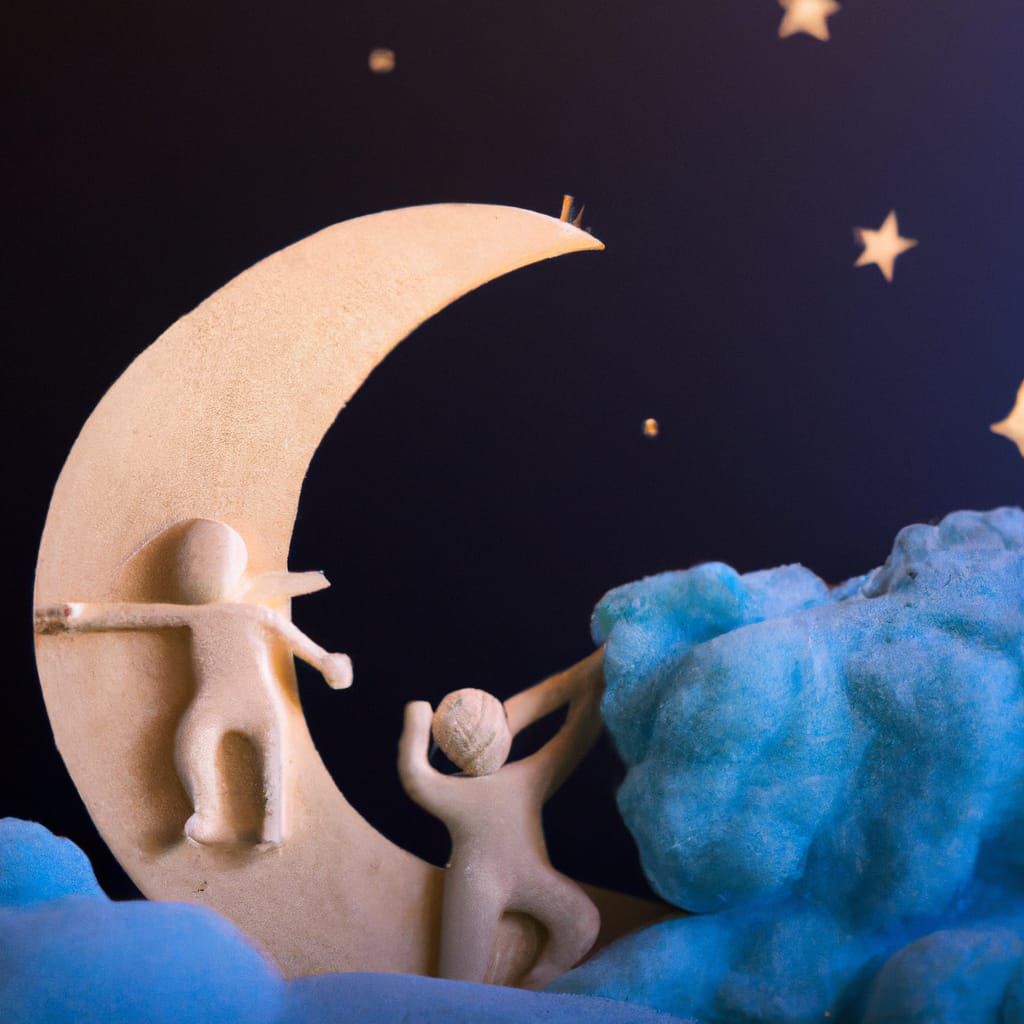 Sandman and Dreamer Chase the Moon