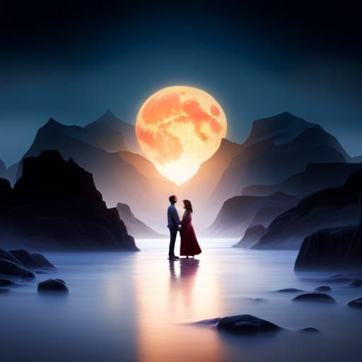 Romantic Landscape in the Style of Turner