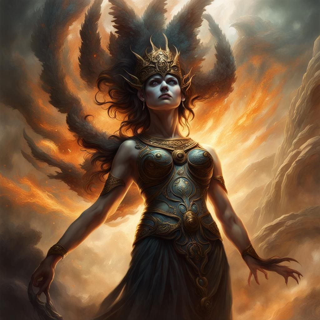 Colossal Nyx: Ash and Smoke Figure