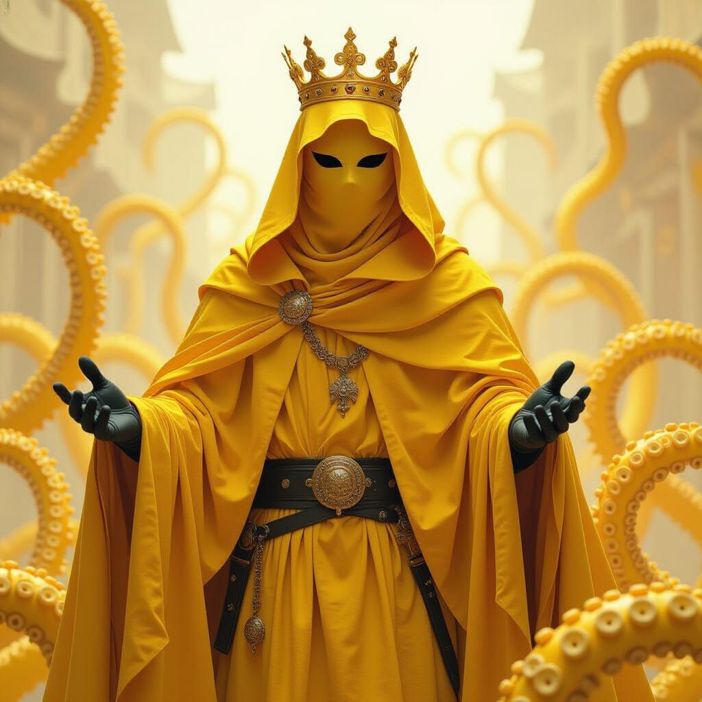 Surreal King in Yellow with Tentacles