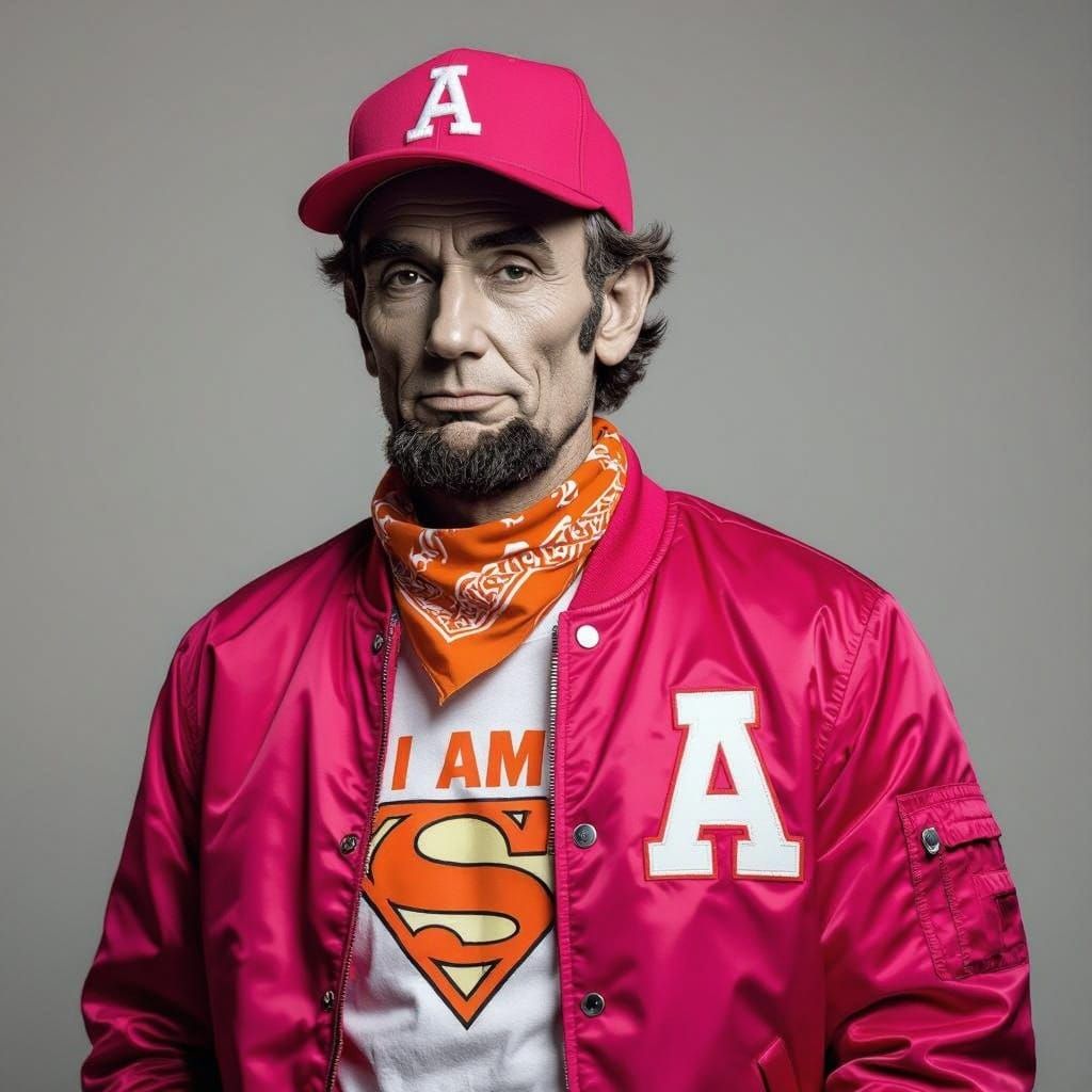 Lincoln in Vibrant Pop Art Portrait