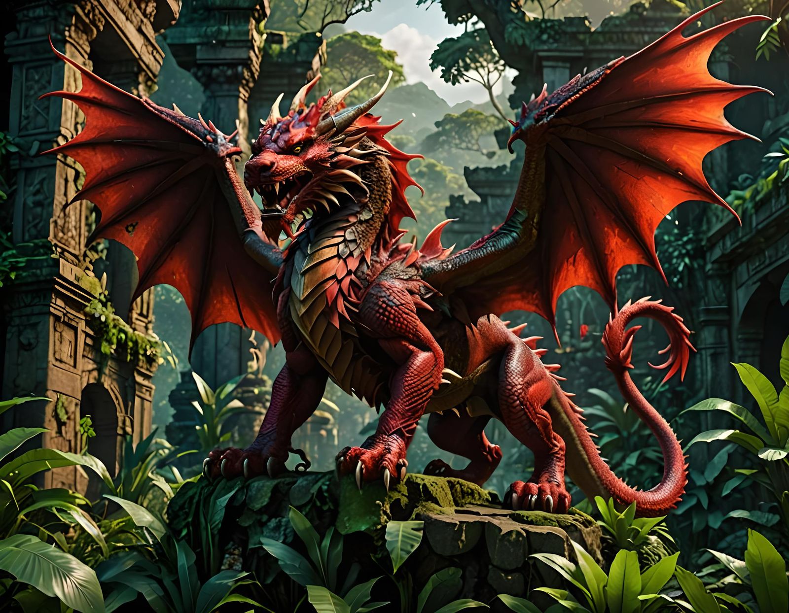 Red Ligon in the Jungle