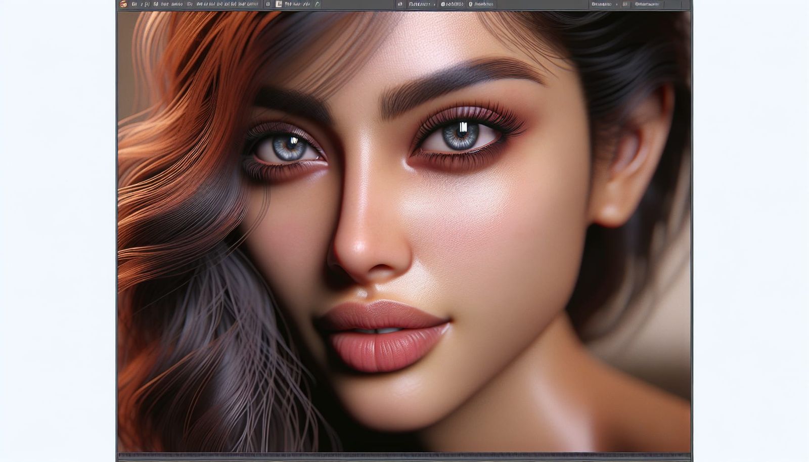 Hyperrealistic Portrait of South Asian Model in 64K