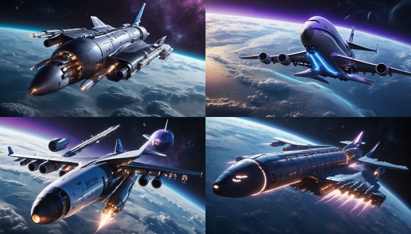 Interstellar Passenger Starship Departs Earth