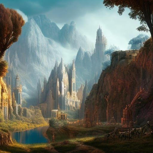Fantastical Narnia Concept Art in Deep Color