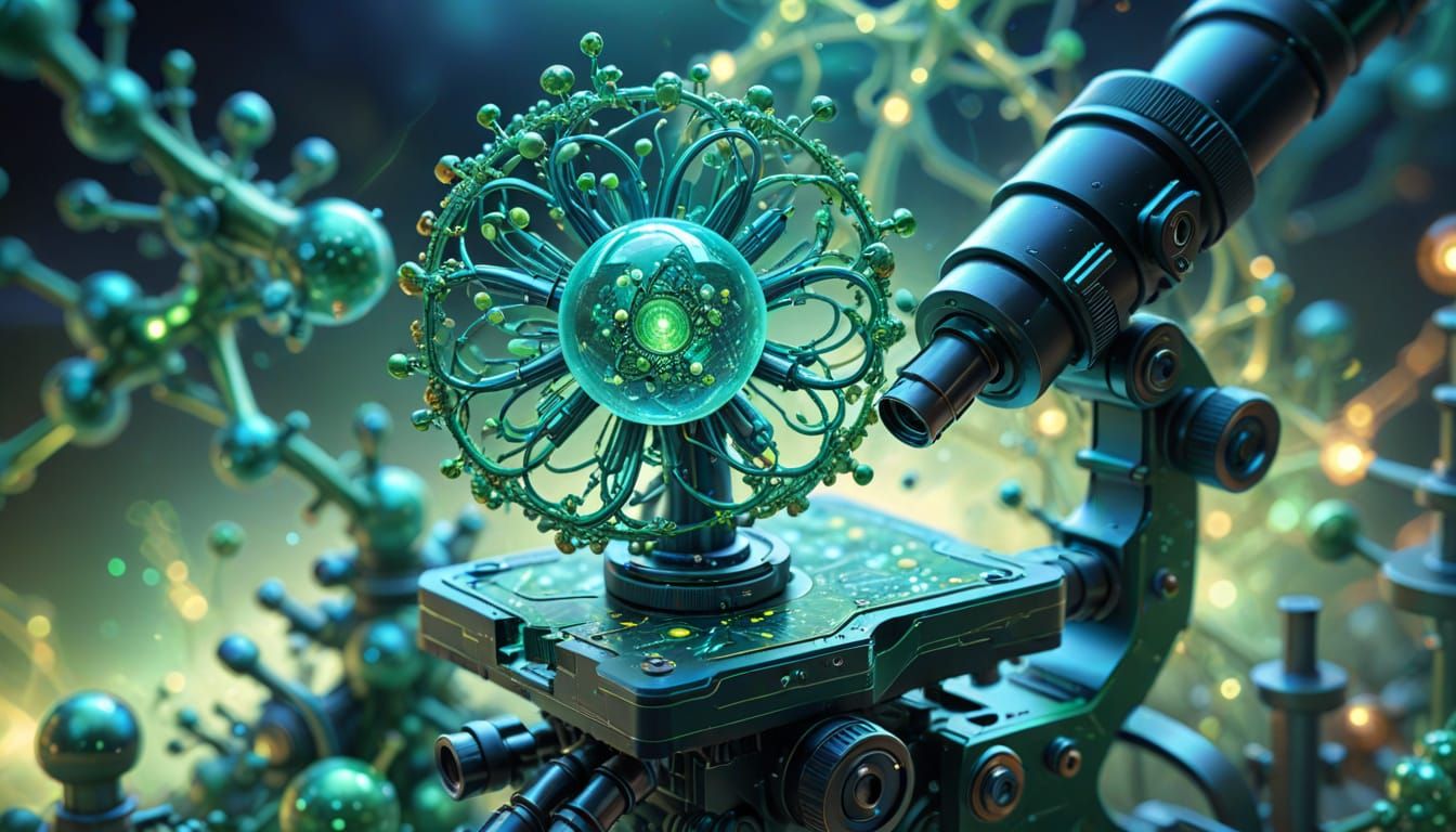 Microscope Examines Glowing Molecular Structure in Detailed ...