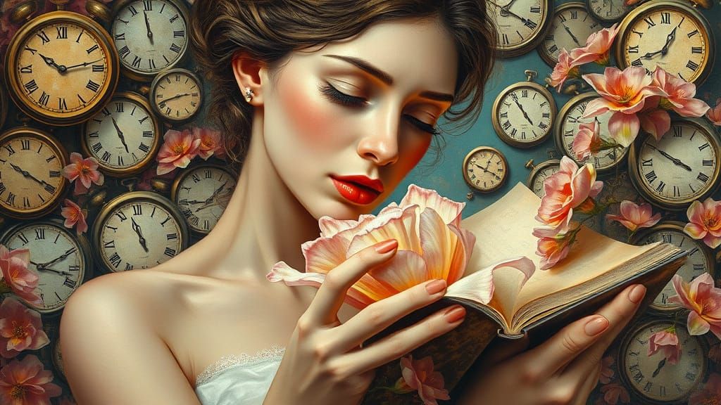 Ethereal Femininity in a Dreamlike Realm