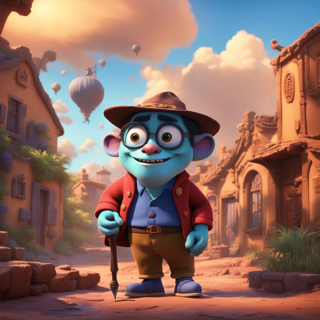 Kai the Wordsmith: 3D Digital Art Portrait