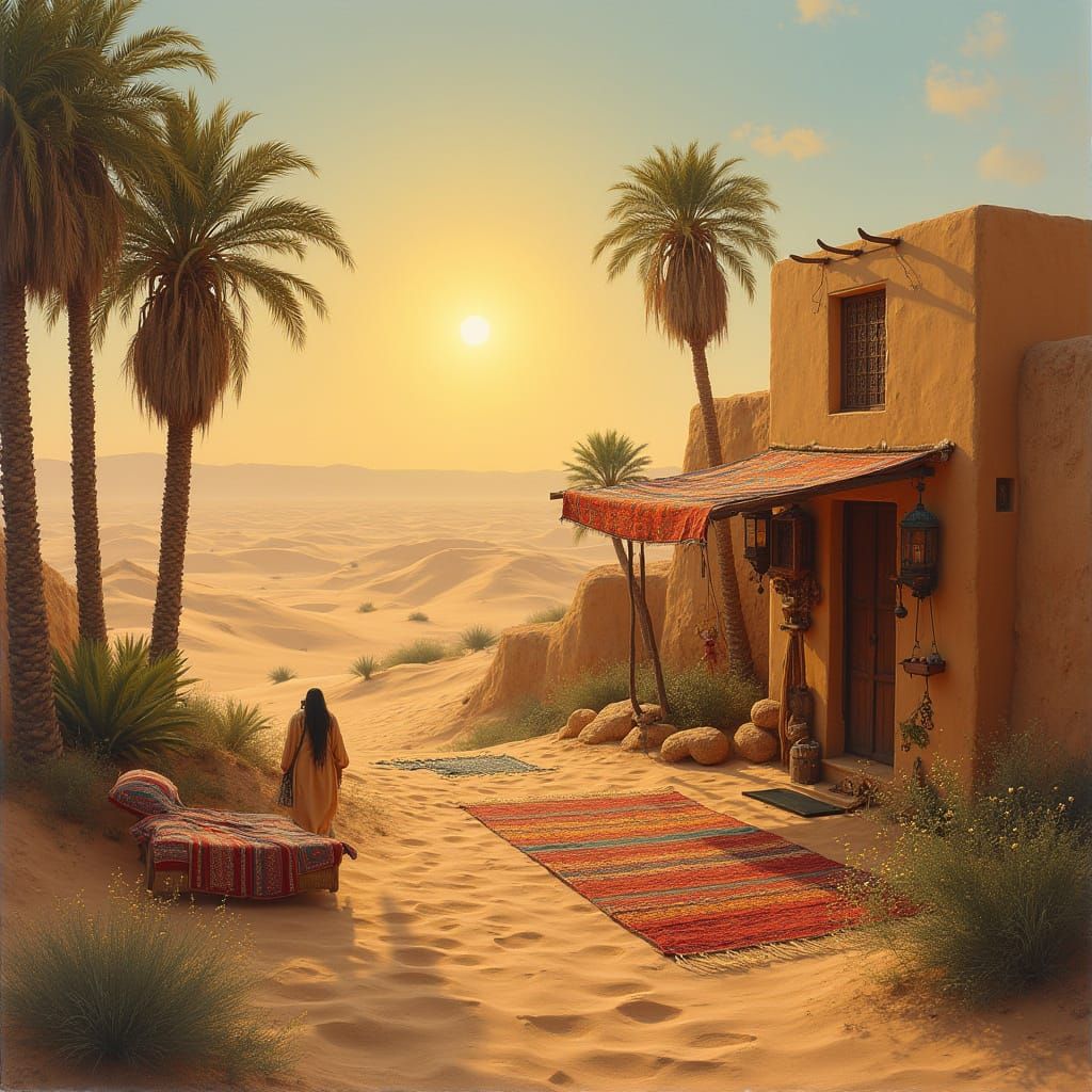 Desert Oasis Home in Impressionistic Style