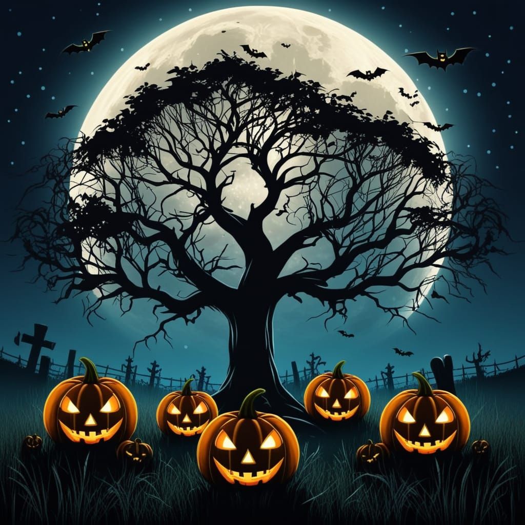 Halloween Under a Harvest Moon