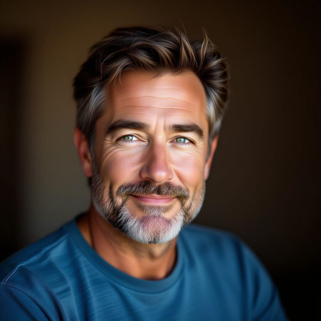 Photorealistic Portrait of Bob with Chiaroscuro Lighting