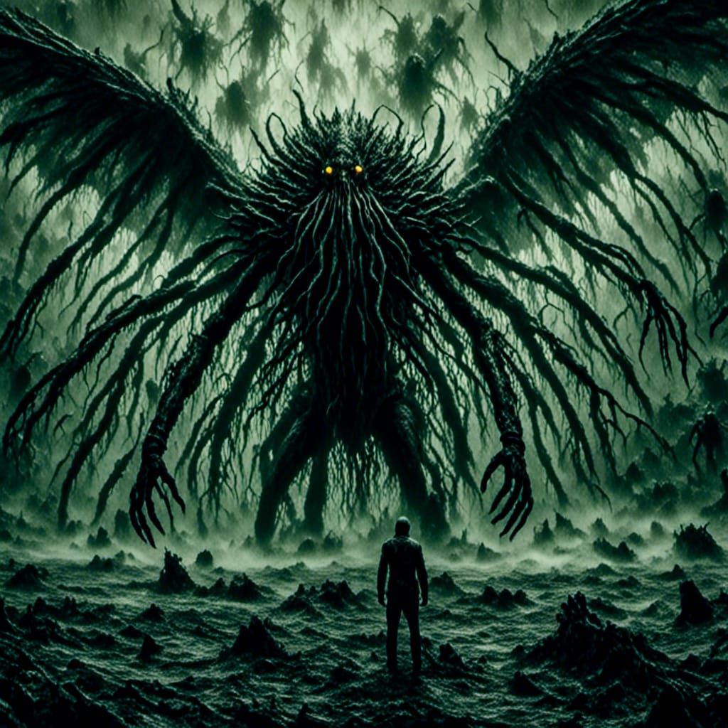 Terrifying Macabre Monster Rising From Toxic Sea