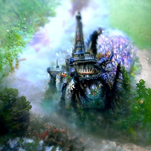 Ethereal French Monster in Hyperdetailed Fantasy Mist