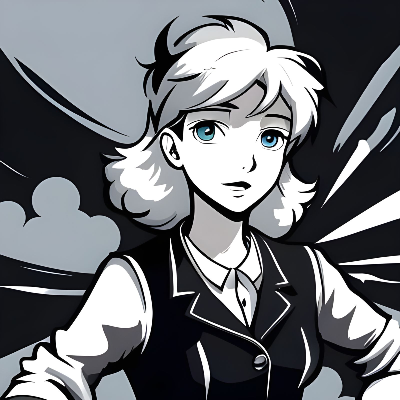 Animated Portrait of a Hillbilly Girl, Digital Art