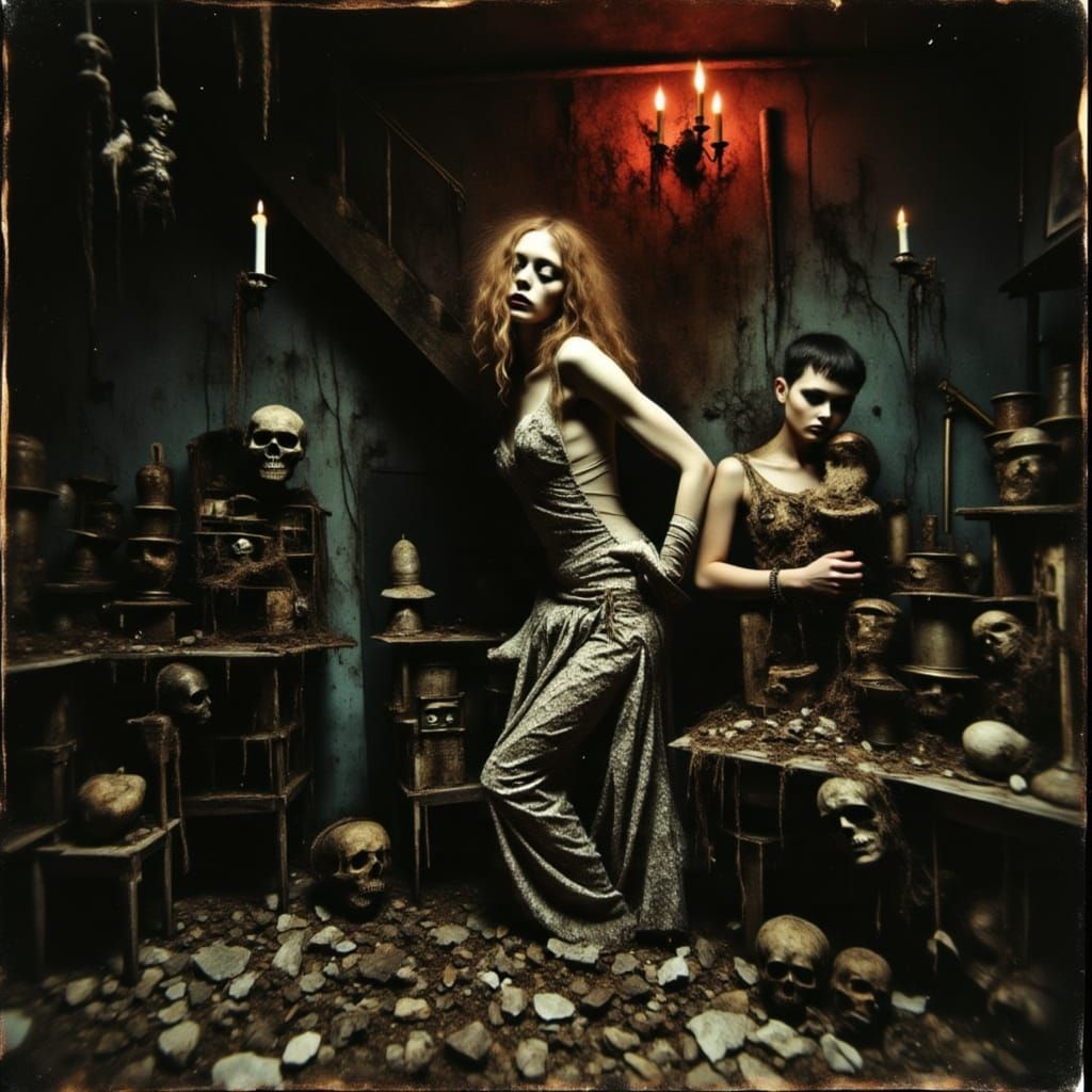 Sinister Marionette Figure in Dark Abyss Style