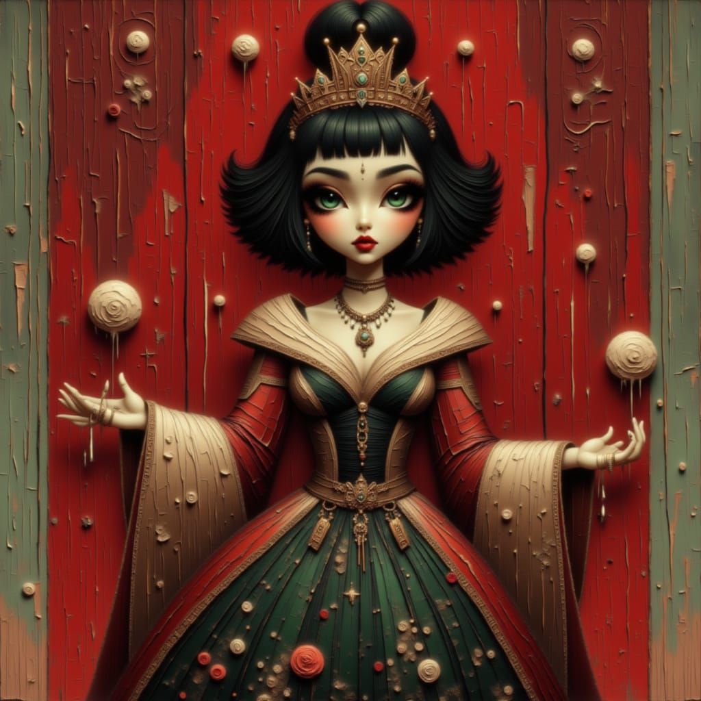 Regal Female Oracle in Blood Moon Style