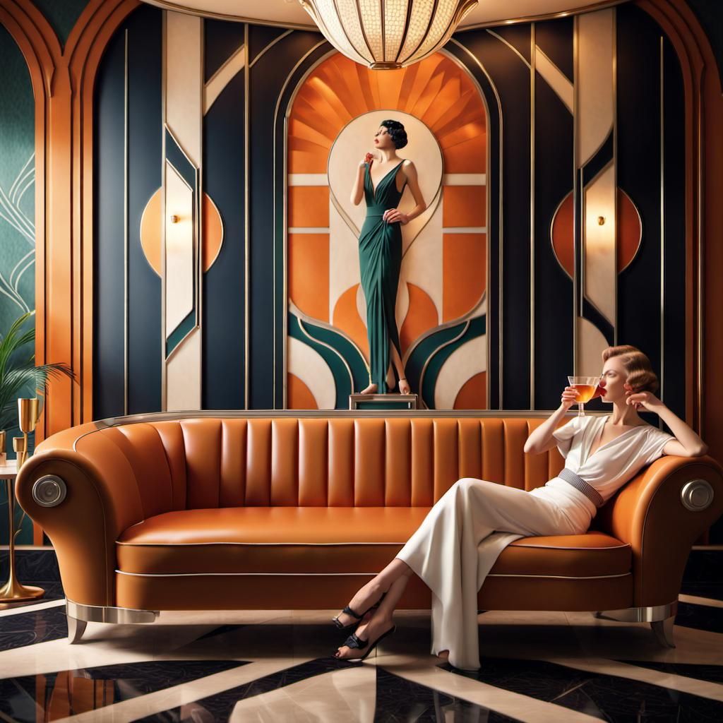 Art Deco Interior Design in UHD