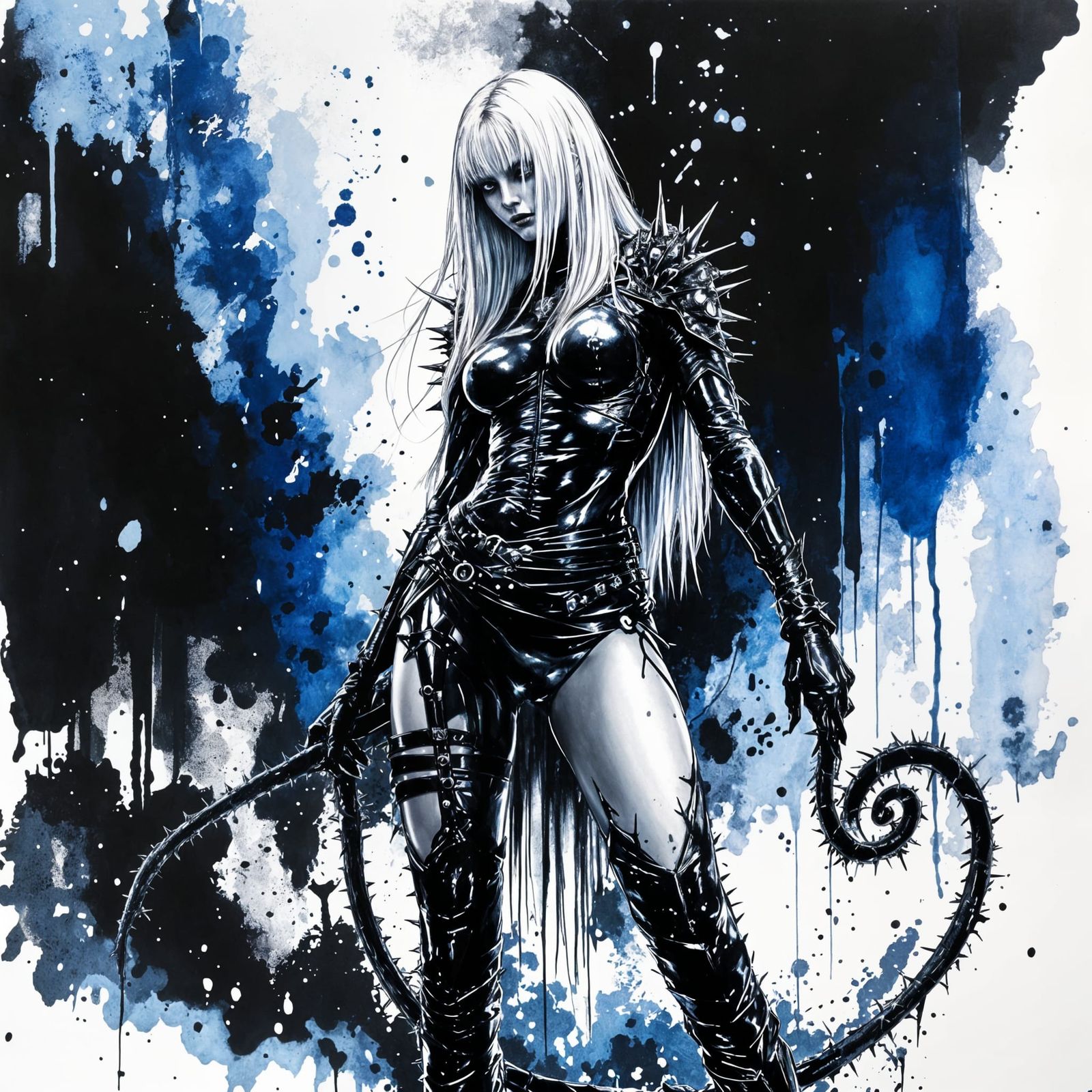 Sinister Maiden of Pain in Leather Armor