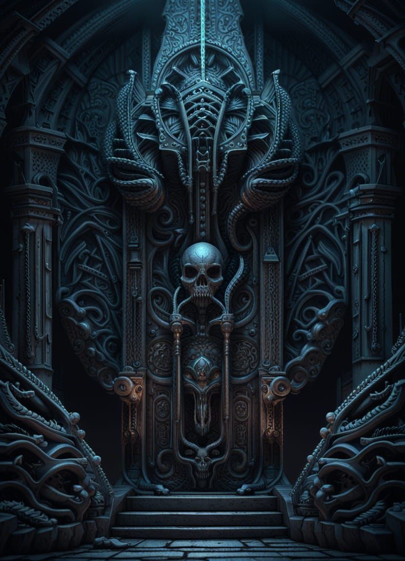 Necromancer's Tomb by HR Giger and Dan Mumford