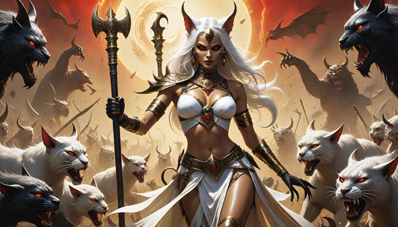 Elegant Goddess Launches Divine Fury in Whimsical Fantasy Re...