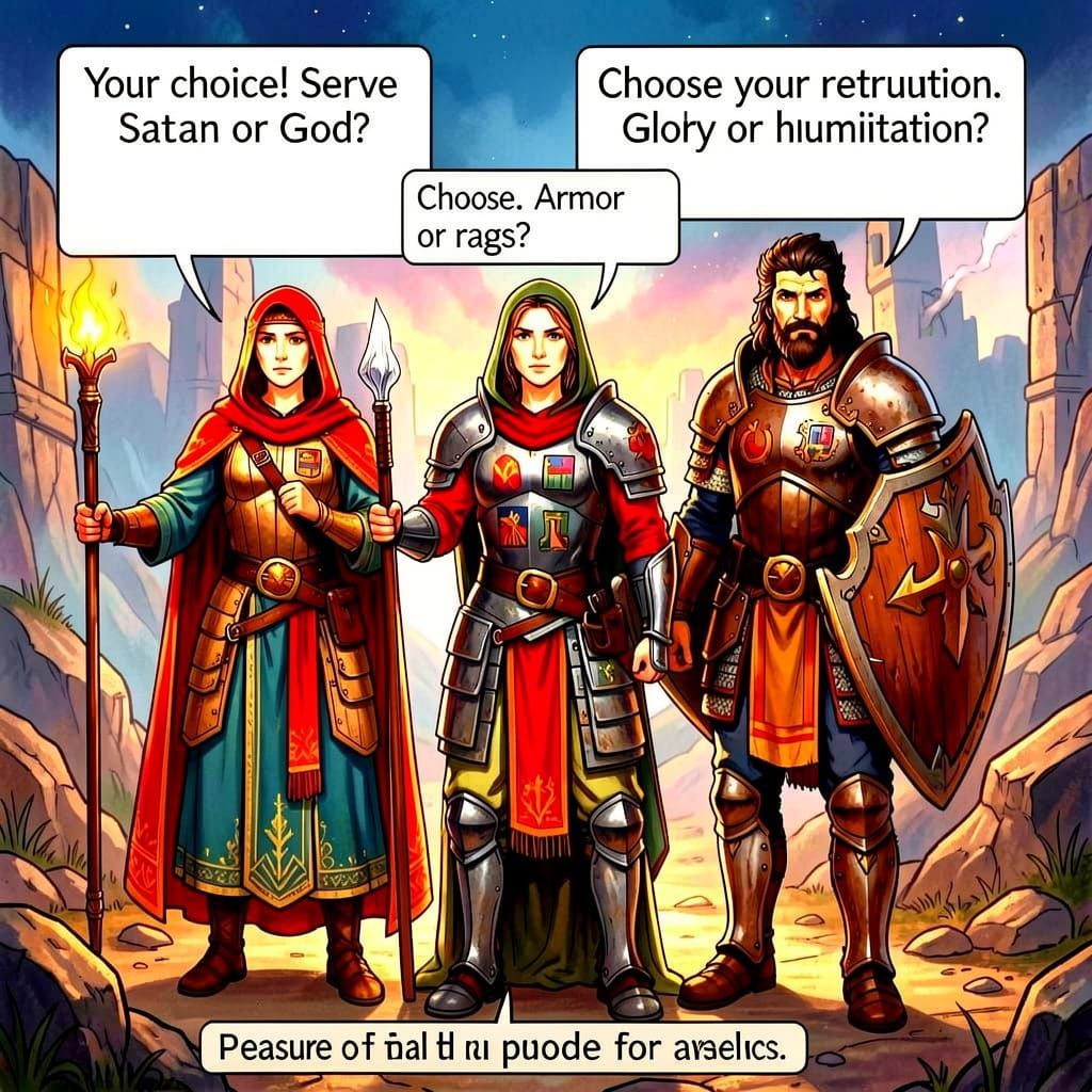 Man in Armor Chooses His Path