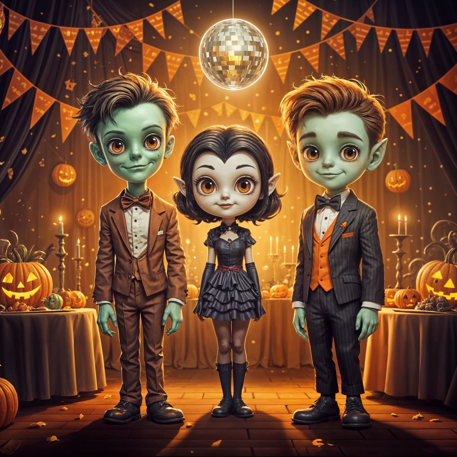 Animated Monsters Celebrate Halloween Prom in Pixar Ghibli S...