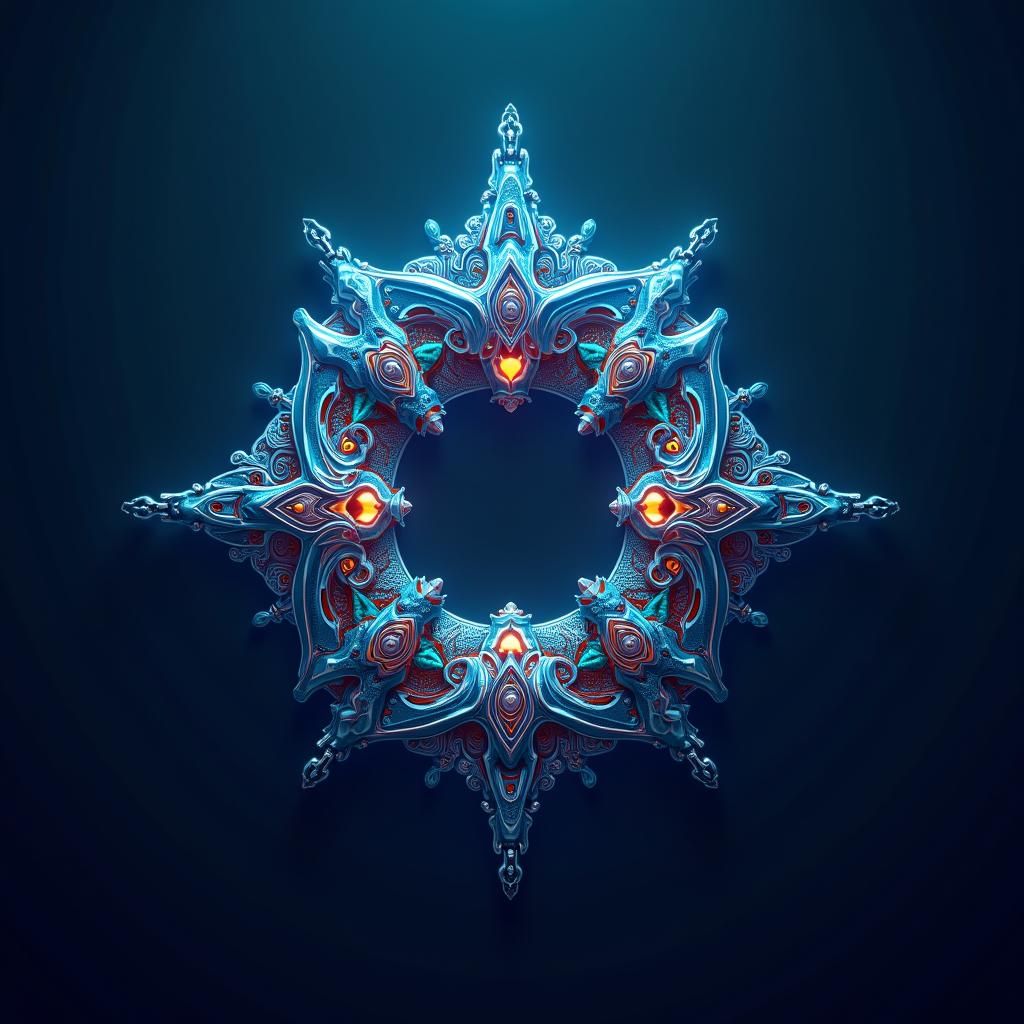 UnlockEO Logo: Vibrant AI Concept Art in Art Nouveau Style