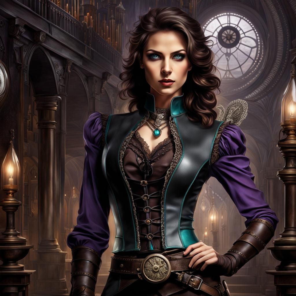 Steampunk Thief in Dark Victorian Fantasy Art
