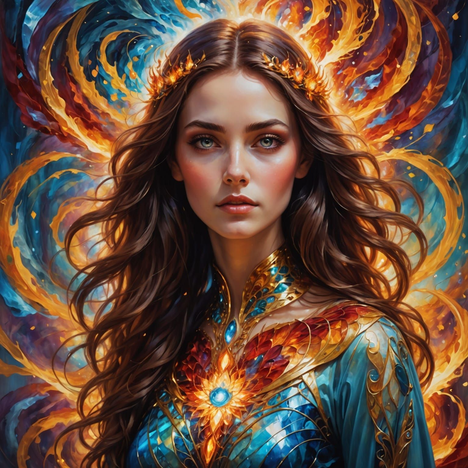 Ethereal Empathess in Dreamlike Surroundings