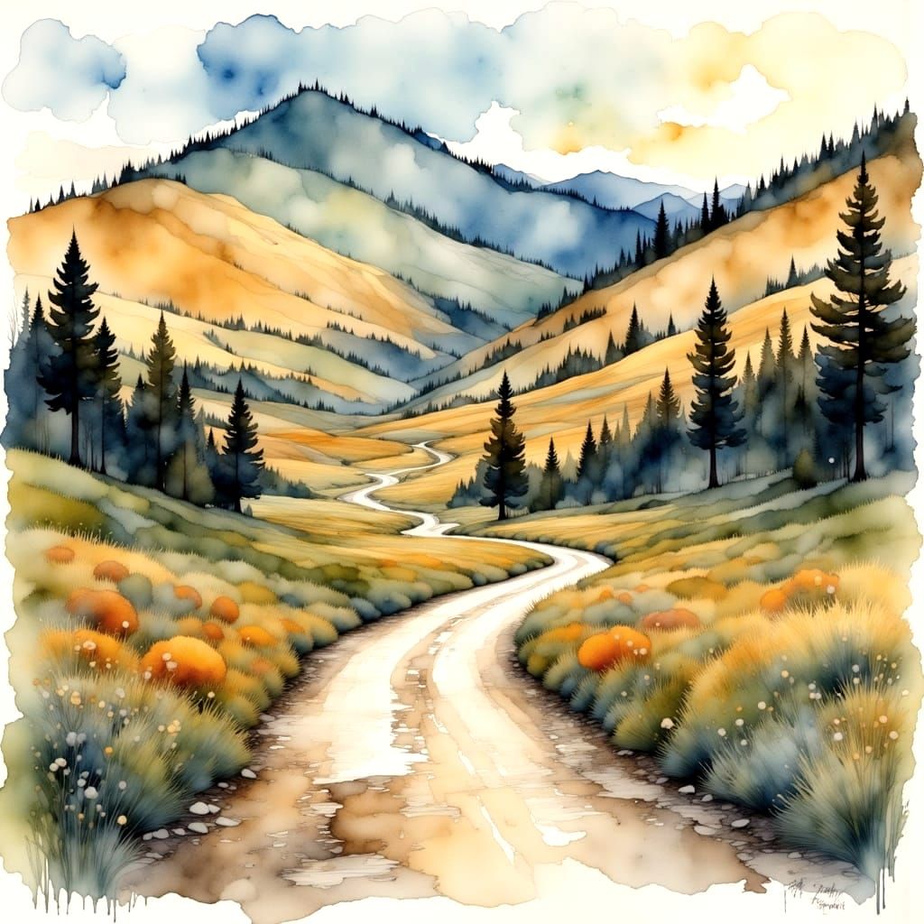 Wyoming's Serene Mountain Road to Kirwin Ghost Town