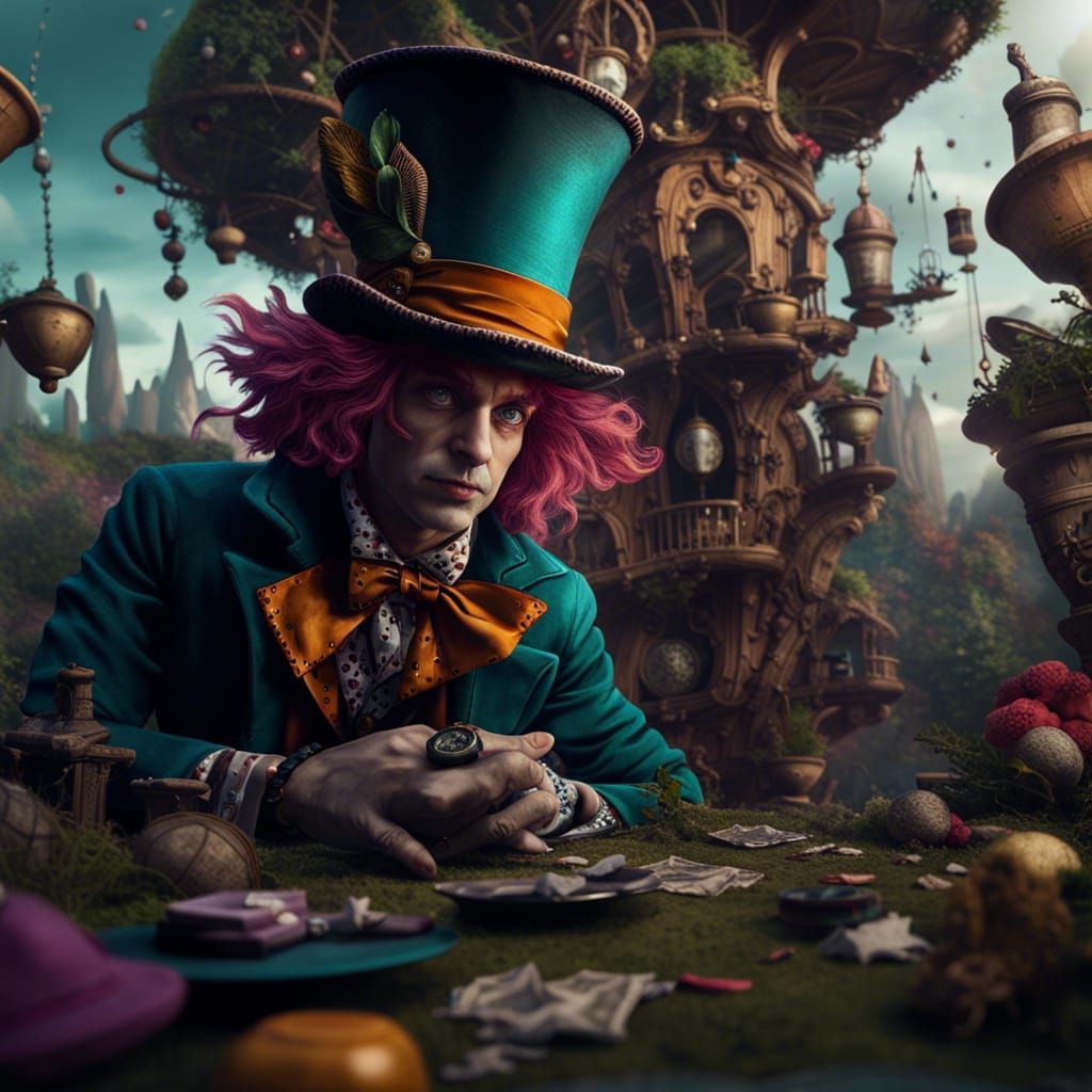 Fantastical Mad Hatter Detailed Matte Painting