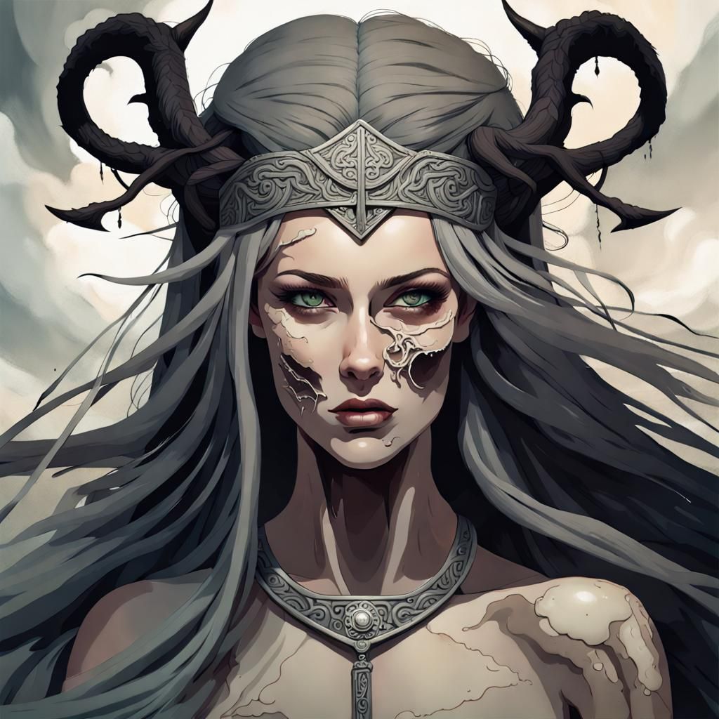 Norse Goddess Hel: Half Living, Half Decayed
