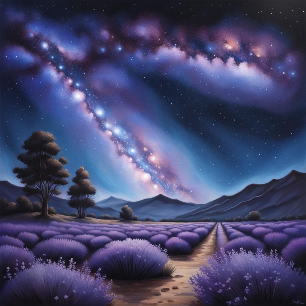 Realistic Milky Way with Shooting Stars