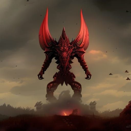 Cute but evil demon baby