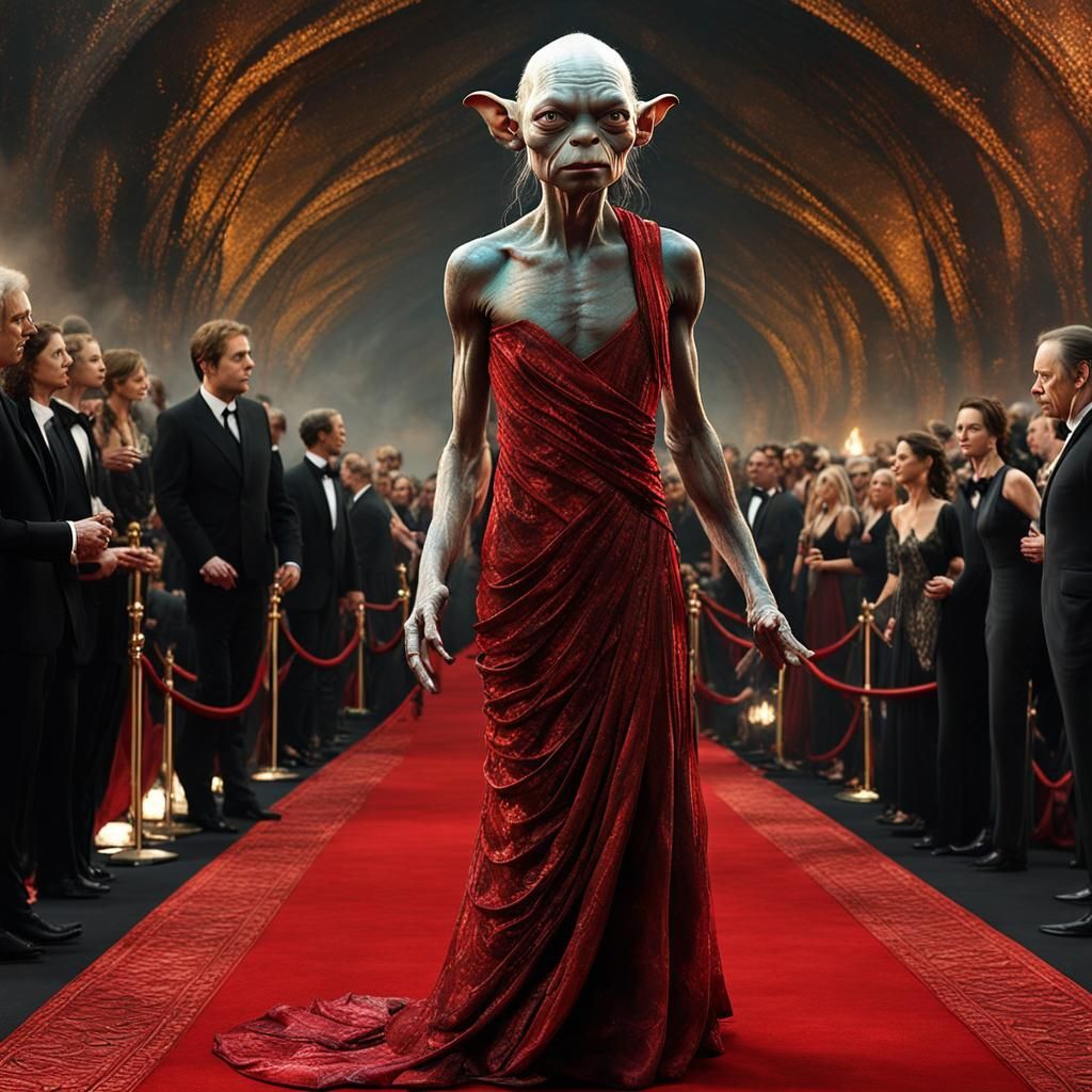 Gollum on the Red Carpet: Digital Fantasy Art