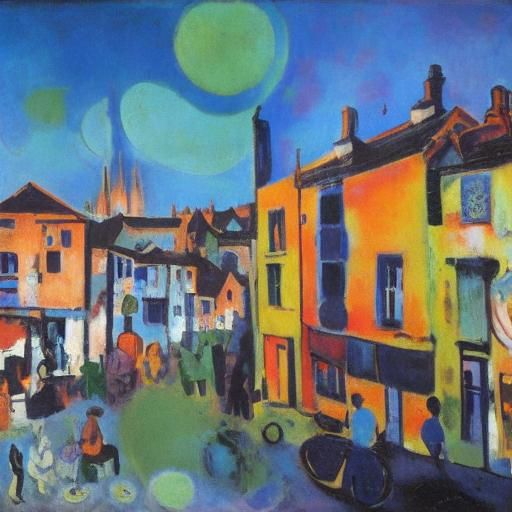 Post-Apocalyptic Stokes Croft in Surrealist Style