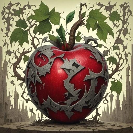 Enchanting Poison Apple Still Life