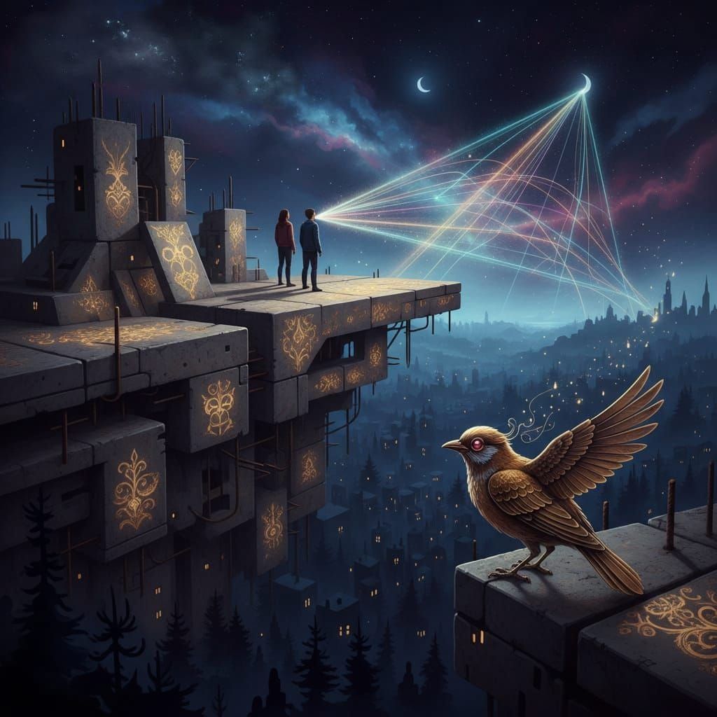 Feelings to Tell You I Remember a Little Brassbellbird Over-...