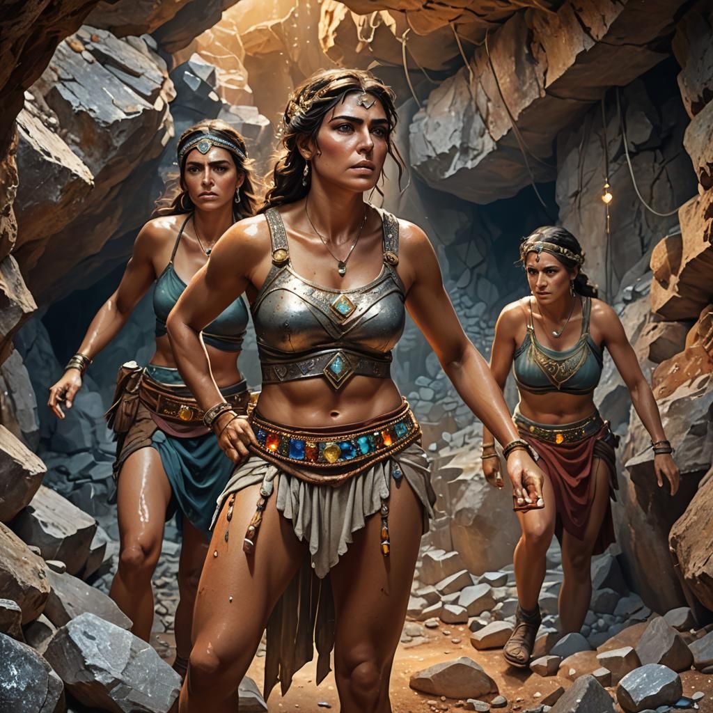 Ancient Greek Female Miner Discovers Treasure