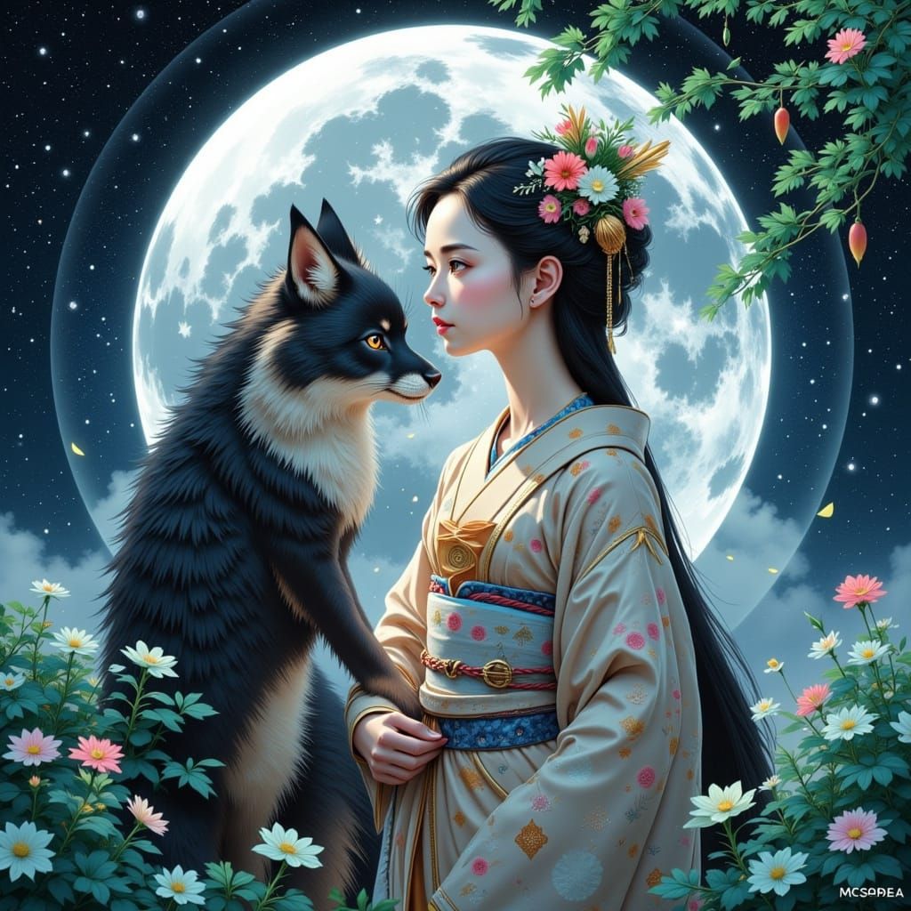 Friends under the Moonlight