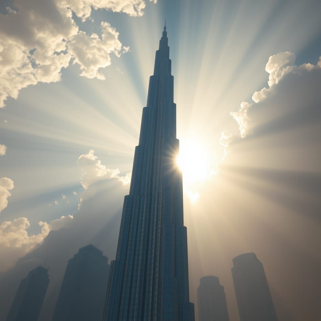 Burj Khalifa in Ethereal Soft Focus