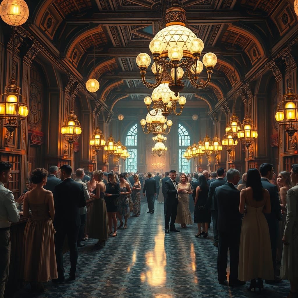 Steampunk Reunion Party in 2150 Grand Hall