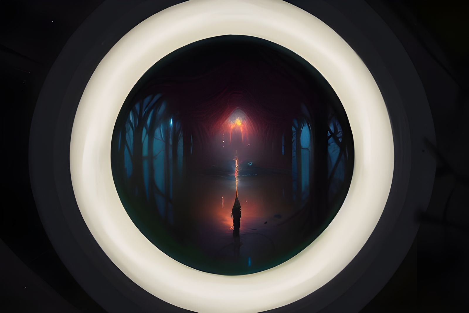 Fantasy Portal Digital Oil Painting in High Resolution