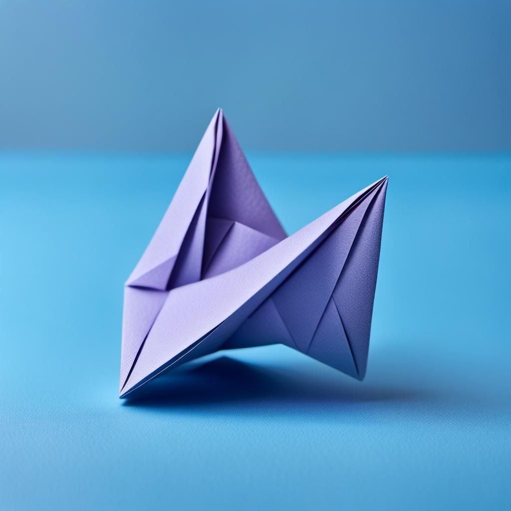 Origami Papercraft: Fleeting Sound in Soft Focus
