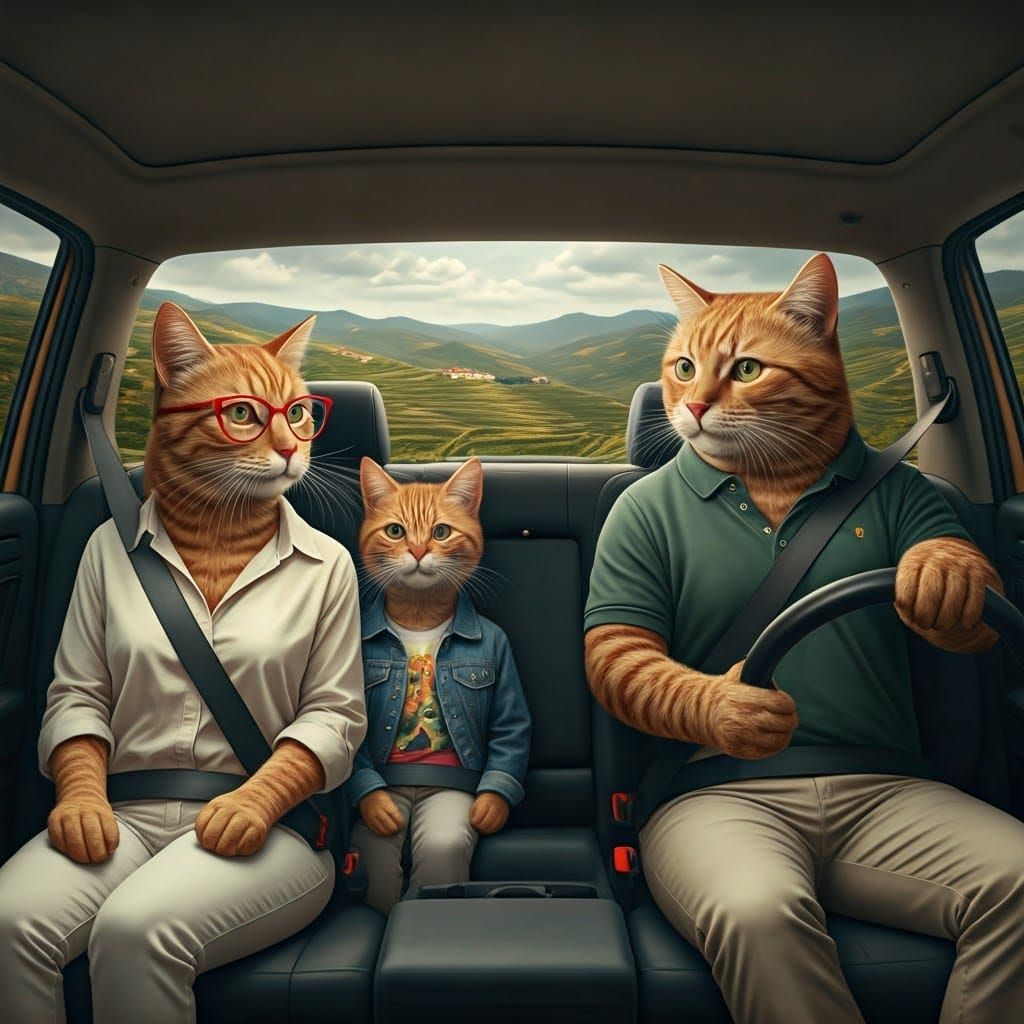 Ginger Cat Family Road Trip in Douro Valley